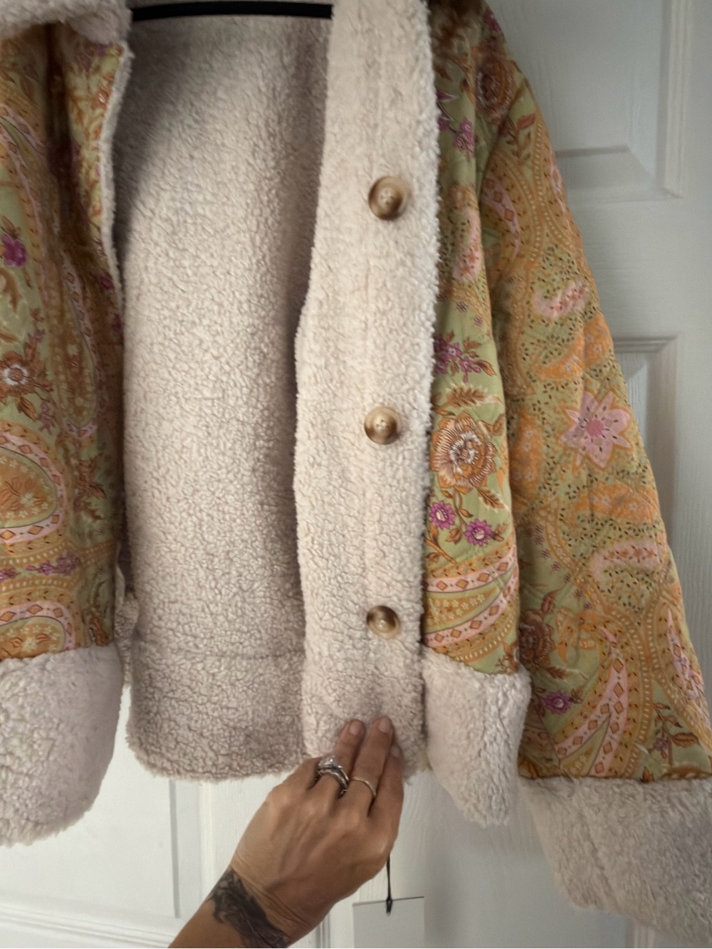 Spell Floral Paisley Belladonna Reversible Jacket BNWT L - Picture 4 of 8